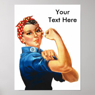 Póster La personalizado moderna Rosie the Riveter