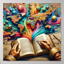 Póster La perspectiva del escritor