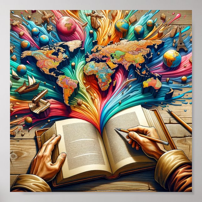 Póster La perspectiva del escritor (Frente)