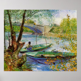 Póster La pesca de Van Gogh en primavera, Pont de Clichy