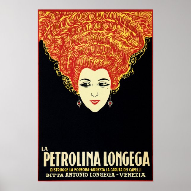 Póster La PETROLINA LONGEGA Publicidad de champú de los a (Frente)