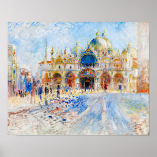 Póster La Piazza San Marco, Renoir