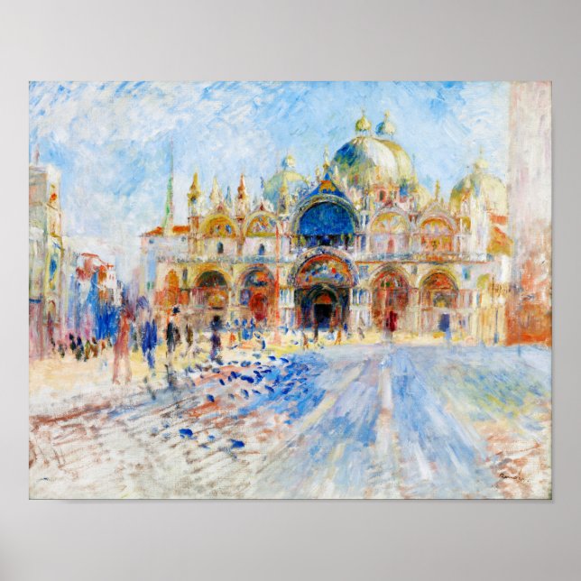 Póster La Piazza San Marco, Renoir (Frente)