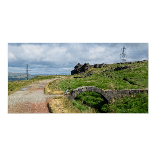 Póster La piedra de lluvia, el borde de la piedra negra (Anverso)