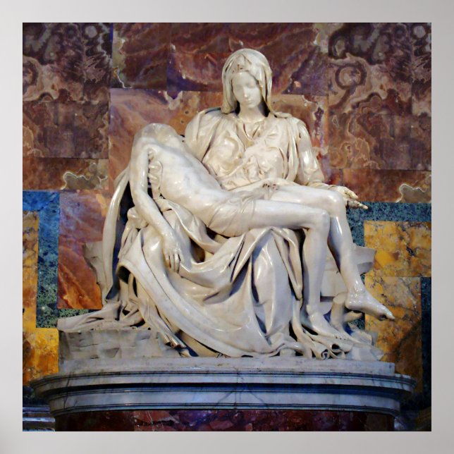 Póster La Pieta de Michelangelo Poster (Frente)