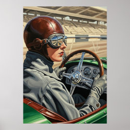 Póster LA PILOTE DE CURSE (El conductor de la Carreras) -
