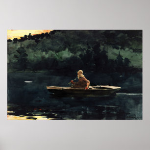 Póster La pintura al acuarela The Rise de Winslow Homer