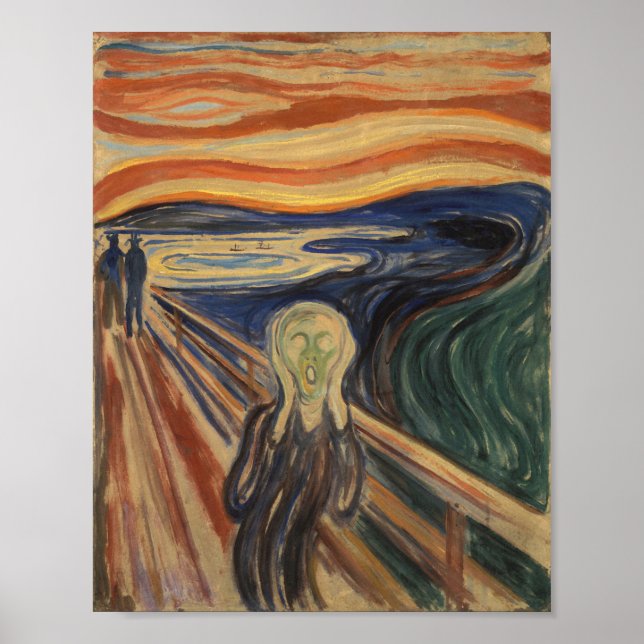 Póster La pintura con gritos - Edvard Munch - 1910 (Frente)