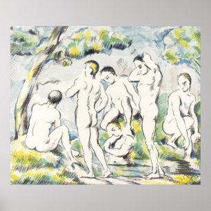 Póster La pintura cubista de Paul Cézanne, la pintura de