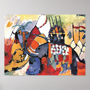 Póster La pintura de animales de Kandinsky, El Elefante,