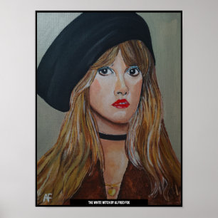 Póster La pintura de bruja blanca de Alfred Fox