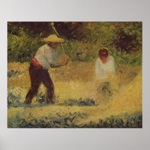 Póster La pintura de Georges Seurat: El quártir (1882)