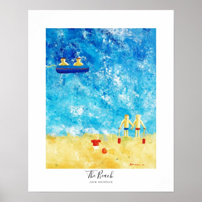 Póster La pintura de la playa (Frente)