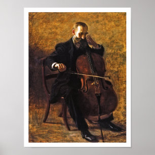 Póster La pintura de Thomas Eakins: El jugador de Cello