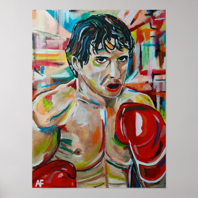 Póster La pintura del boxeador de Alfred Fox (Frente)