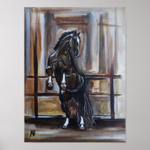 Póster La pintura del caballo salvaje de Alfred Fox