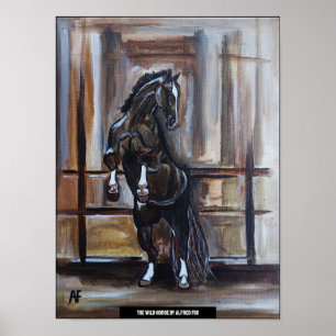 Póster La pintura del caballo salvaje de Alfred Fox