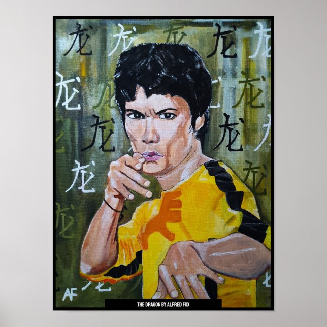 Póster La pintura del dragón de Alfred Fox (Frente)