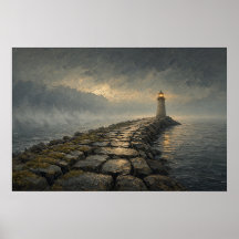 La pintura del faro de Long Breakwater