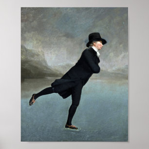 Póster La pintura del Ministro de Patinaje de Henry Raebu