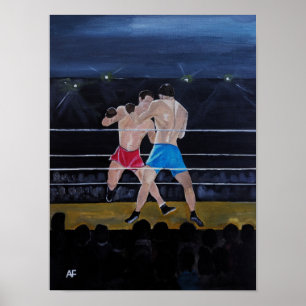 Póster La pintura Los Boxeadores de Alfred Fox