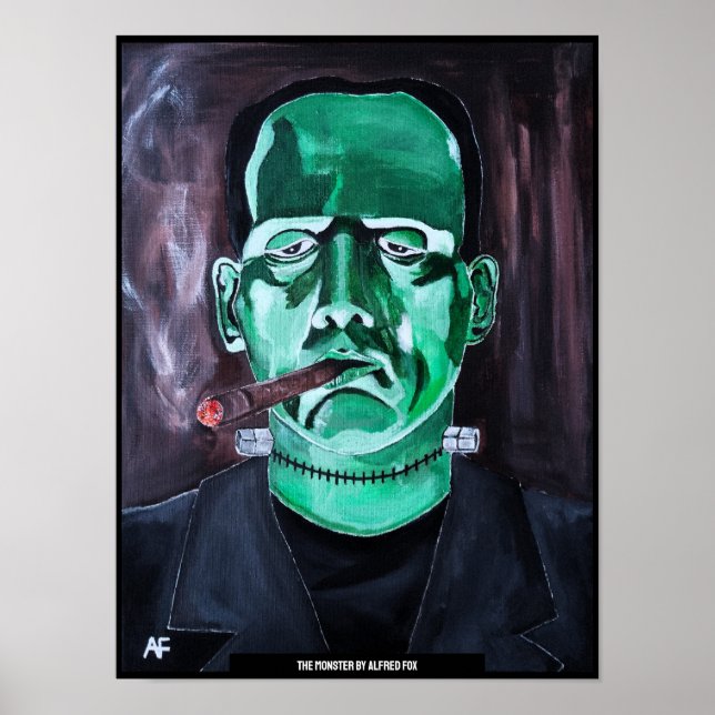 Póster La pintura monstruosa de Alfred Fox (Frente)