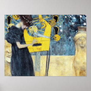 Póster La pintura musical de Gustav Klimt