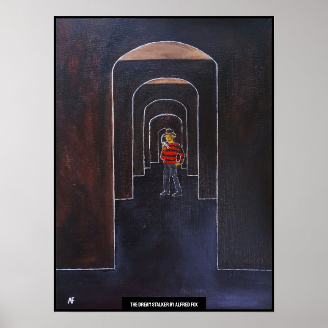 Póster La pintura The Dream Stalker de Alfred Fox (Frente)