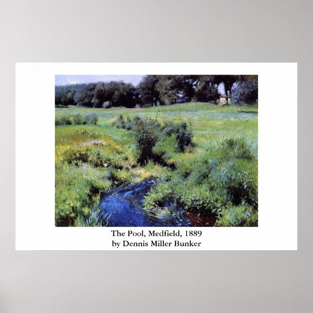 Póster La piscina de Dennis Miller Bunker, Medfield (Frente)