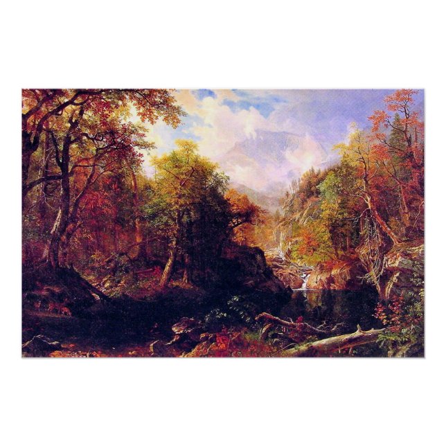 Póster La piscina esmeralda de Albert Bierstadt (Anverso)