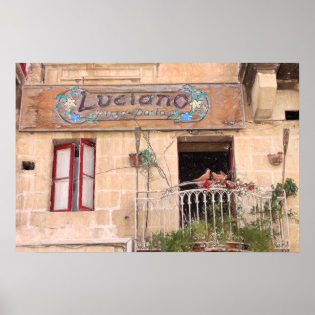 Póster La pizza de Luciano (Frente)