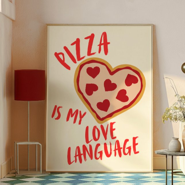Póster La pizza es mi lengua de amor (Subido por el creador)