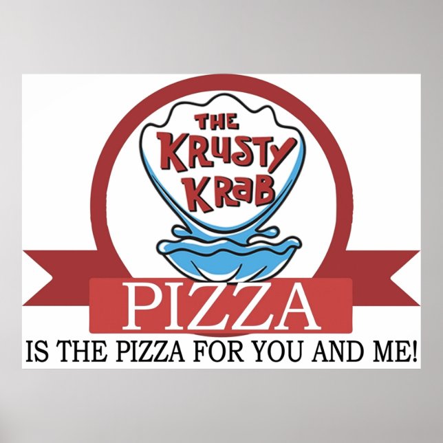 Póster La pizza krusty Krab (Frente)