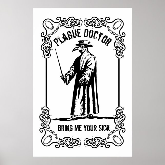 Póster La plaga Médica Halloween Props (Frente)