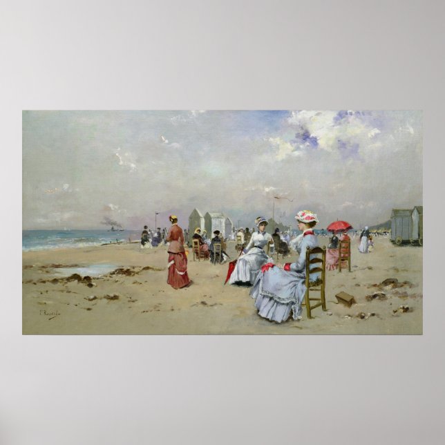 Póster La Plage de Trouville (Frente)