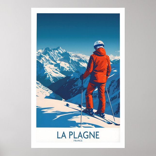 Póster La Plagne Print 1 (Frente)
