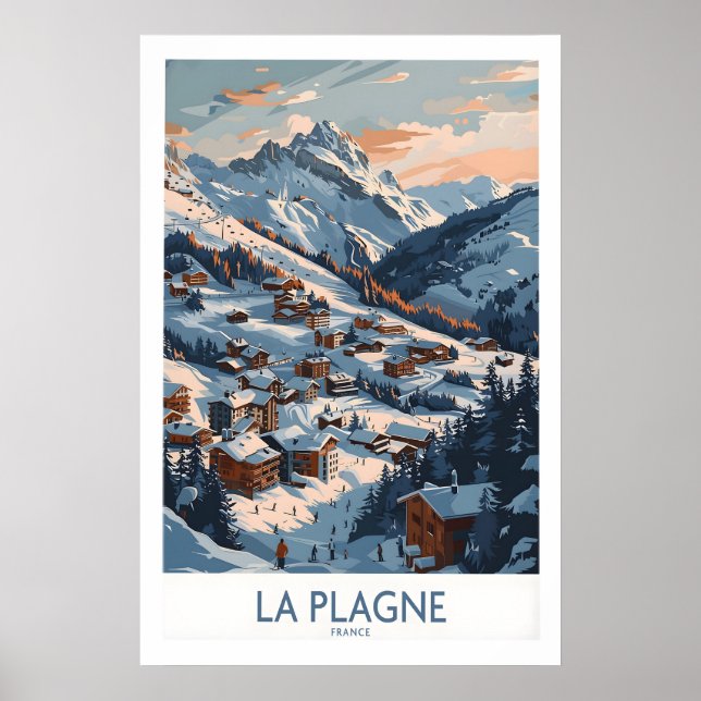 Póster La Plagne Wall Art 1 (Frente)