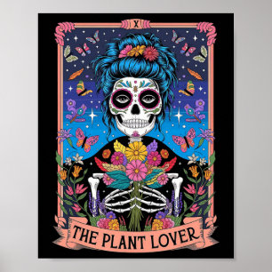 Póster La planta Lady Funny Mystic Skeleton Tarot Cards P