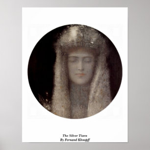 Póster La Plata Tiara De Fernand Khnopff