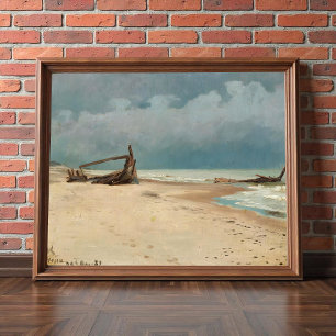Póster La playa de Højen, por P.S. Krøyer, Art