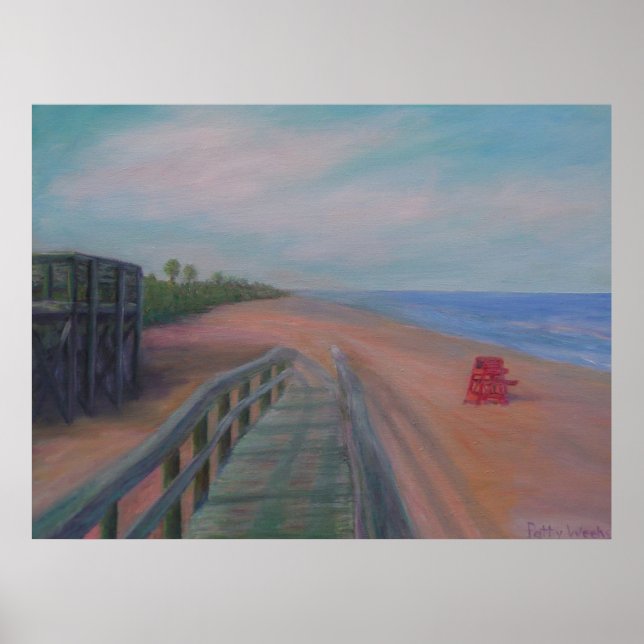 PÓSTER LA PLAYA DE LA PLAYA DE FLAGLER (Frente)