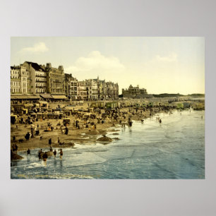 Póster La playa de Ostend Belgium