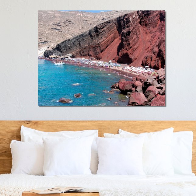Póster La playa de rock rojo de Santoria: belleza serena (Subido por el creador)
