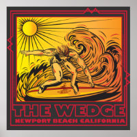 LA PLAYA DE WEDGE NEWPORT CALIFORNIA SURFING