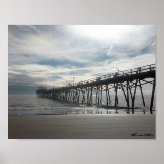 Póster La playa del Atlántico del muelle