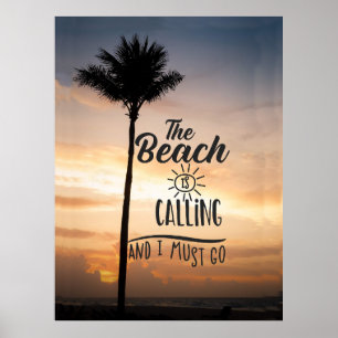 Póster La playa está llamando