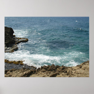 Póster La playa resuelve el océano