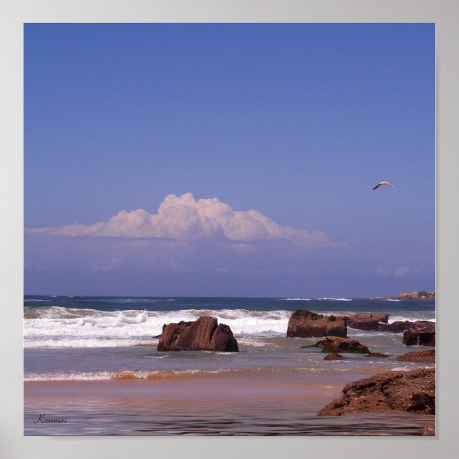 Póster La playa y tú (Frente)