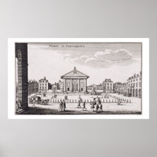 Póster La plaza en el jardín de Covent, 1647 (grabado)