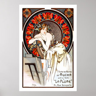 Póster La Plume 1896 Anuncio CARTEL IMPRESO Revista París